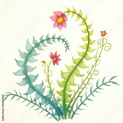 Floral background with flowers, flower, floral, vector, nature, pattern, leaf, design, illustration, summer, spring, art, plant, decoration, pink, wallpaper, flowers, blossom, bouquet, card, seamless,