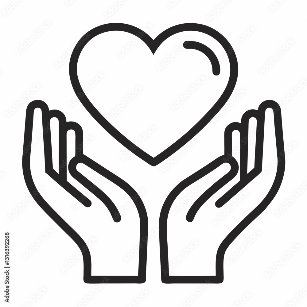 Obraz premium heart in hands