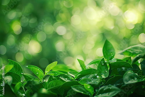 Greeting card with holiday composition for world environment day, abstract vivid composition consists of fictional unreal fantastic vision on background