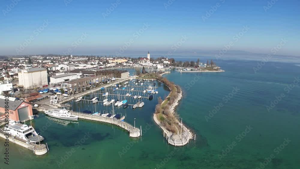 aerial view of miami beach Romanshorn, Lake Constance, Bodensee aerial view of miami beach Romanshorn, Lake Constance, Bodensee
