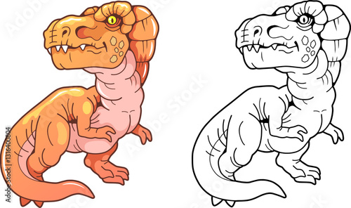 prehistoric predatory dinosaur coloring book for kids