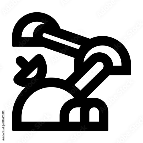 colony outlined black style