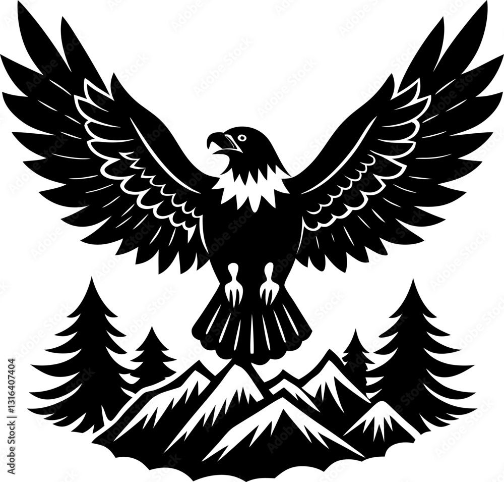 Obraz premium eagle vector illustration