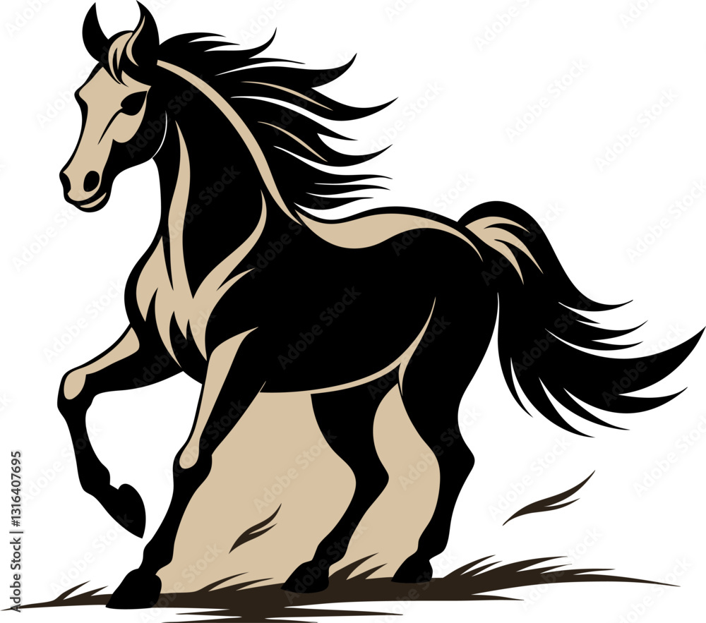 Obraz premium horse vector illustration