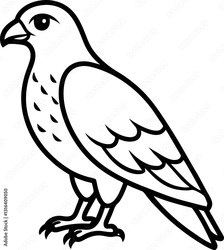 Obraz premium vector illustration of a dove
