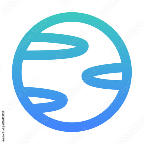 venus outlined gradient style