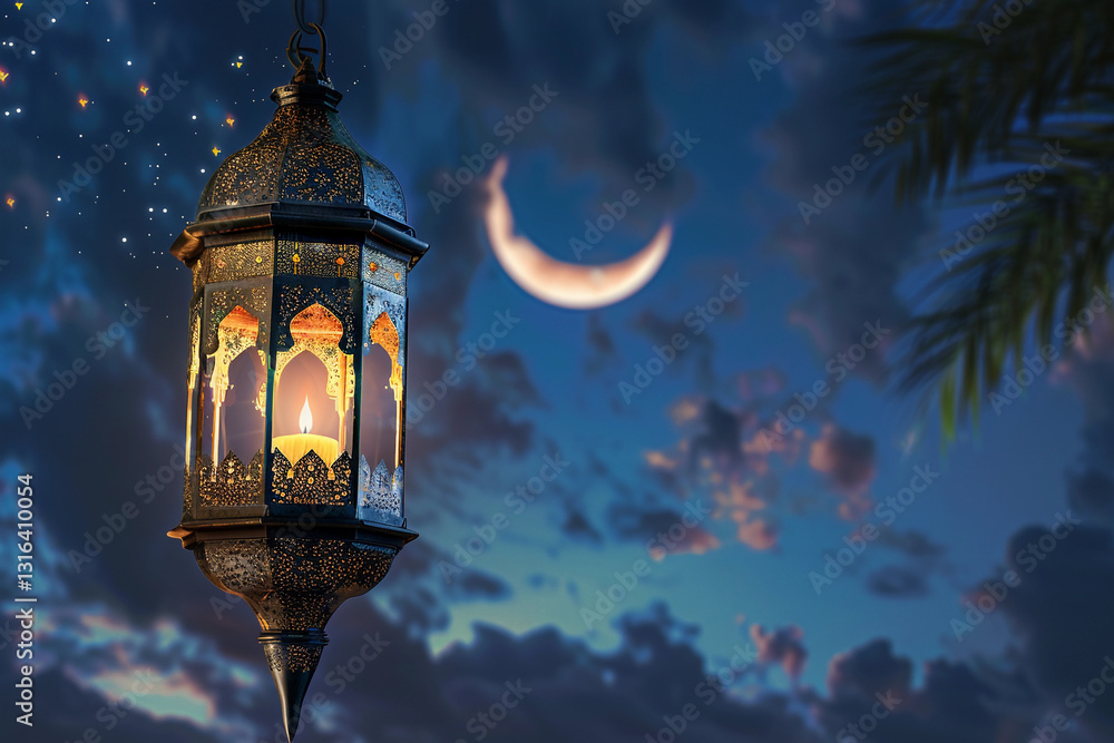 Beautiful greeting card with holiday composition for happy celebrate Ramadan, abstract vivid composition consists of fictional unreal fantastic vision on background Beautiful greeting card with holiday composition for happy celebrate Ramadan, abstract vivid composition consists of fictional unreal fantastic vision on background