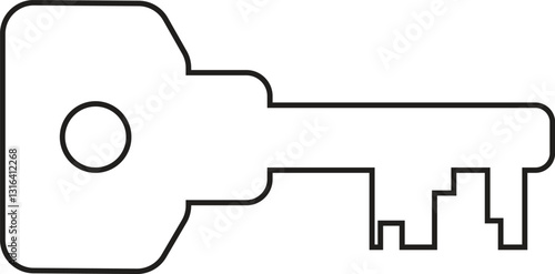 Key vector icon symbols home