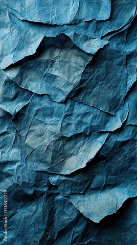 Wallpaper Mural Textured deep tealblue surface with mottled fibrous variations Torontodigital.ca