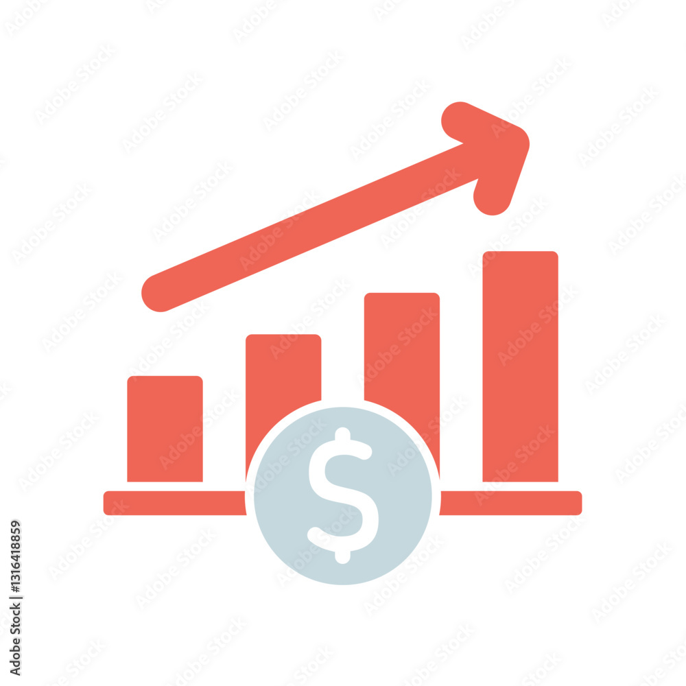 Icon a yield, isolated against a clean background. Icon a yield, isolated against a clean background.
