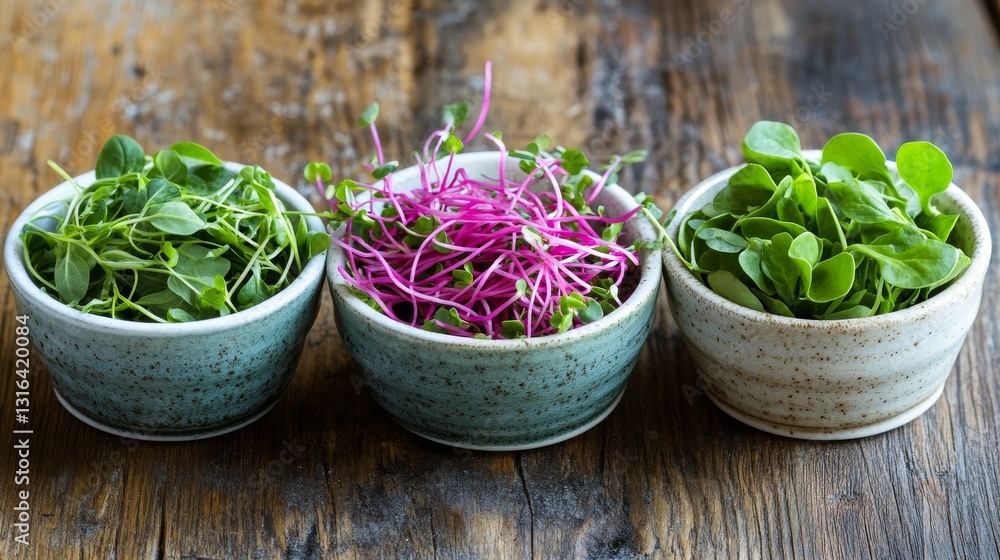 Chard, baby spinach, and microgreens mix with sesame oil Chard, baby spinach, and microgreens mix with sesame oil