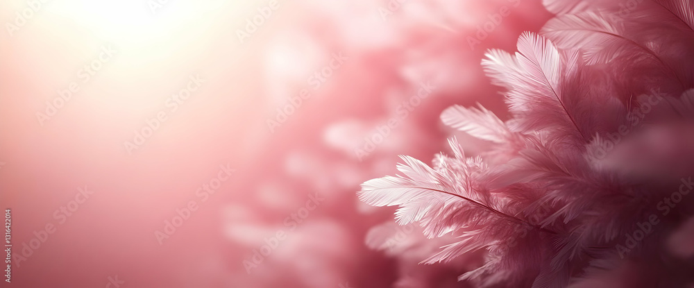 Delicate Frost Pattern On Pink Background Delicate Frost Pattern On Pink Background