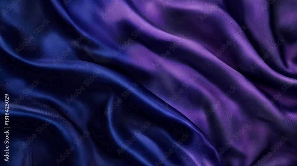 Fototapeta premium Mystic Indigo Night Gradient Fabric Fading into Deep Tones of Color