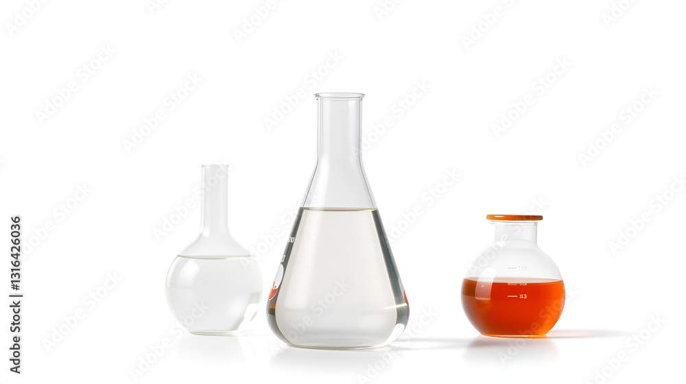 Laboratory Experiment in Glass Beaker isolated on white background.png Laboratory Experiment in Glass Beaker isolated on white background.png
