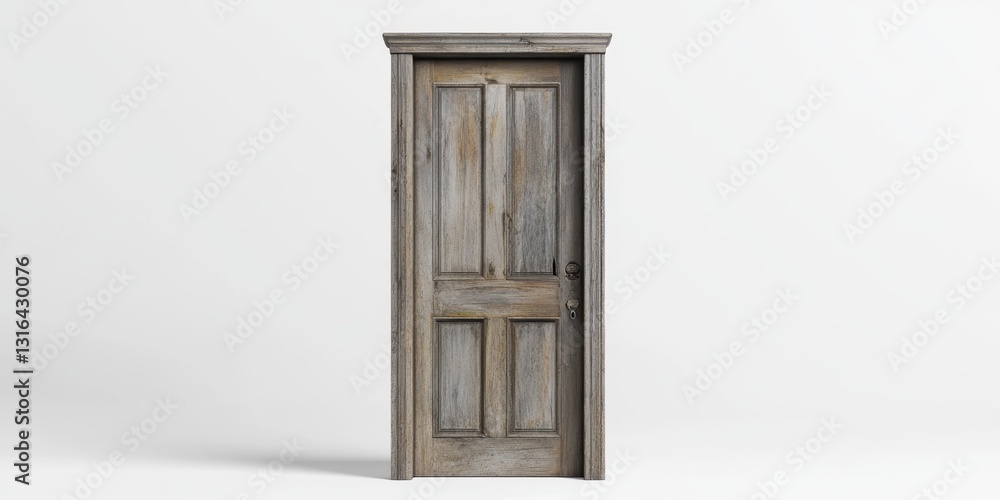 Obraz premium Vintage wooden door an building