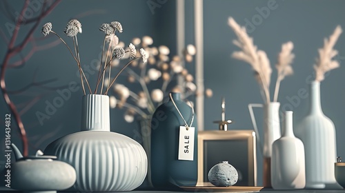 Obraz na płótnie A set of home decor items with
