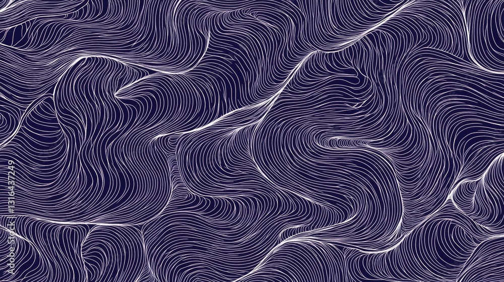 Abstract Wavy Line Art Pattern Abstract Wavy Line Art Pattern