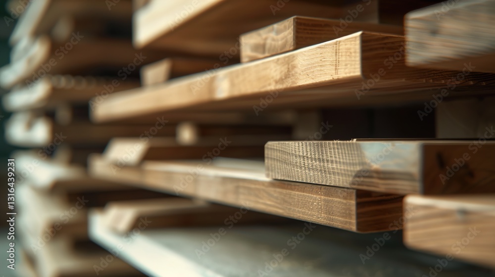 A step-by-step assembly of a wooden shelf, showing pieces being put together.