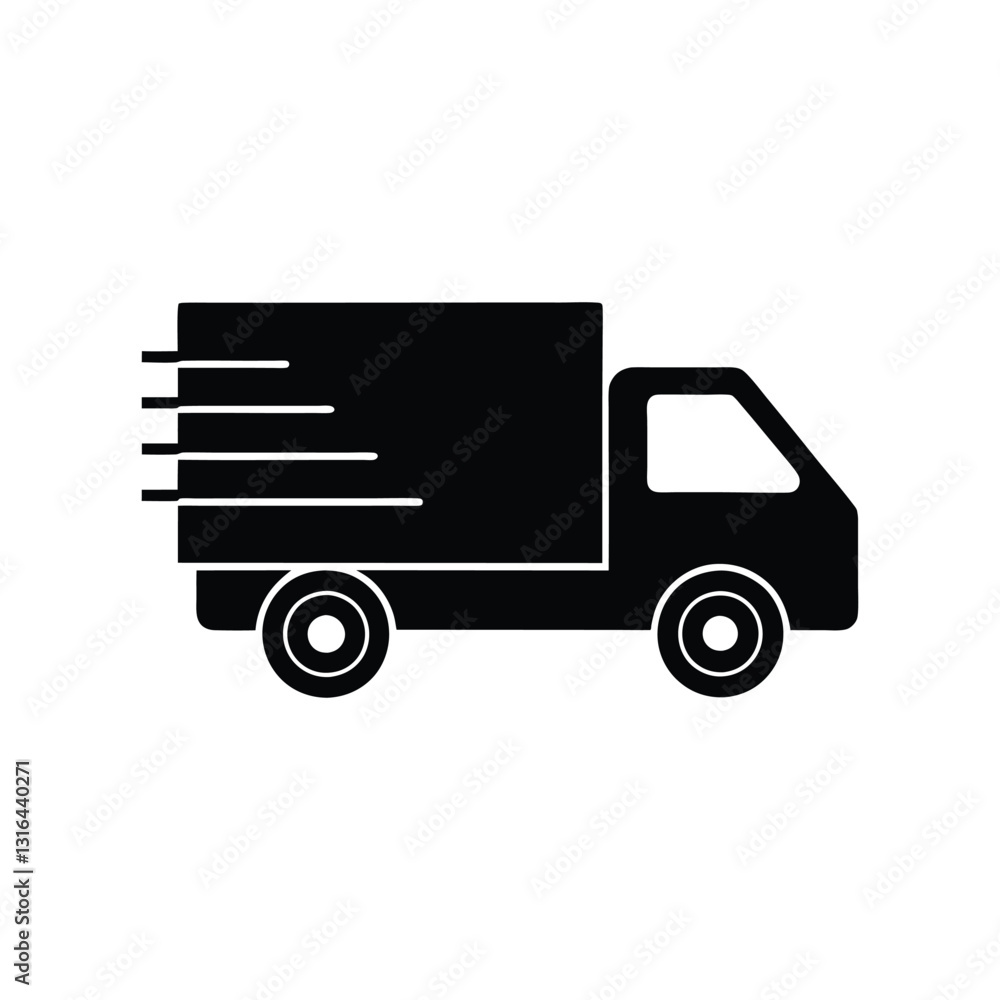 simple truck vector icon simple truck vector icon
