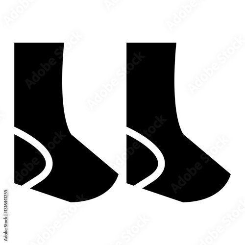 black and white socks