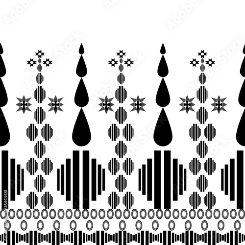 The geometric ethnic pattern of traditional style. Navajo, America Indian patterns. Design for background, wallpaper, clothing, wrapping, Batik, fabric, and prints. Vector illustration.