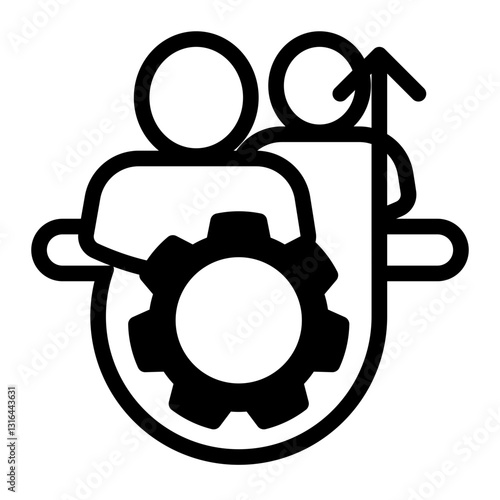 change management Icon - Mixed Style - Mentoring Themes