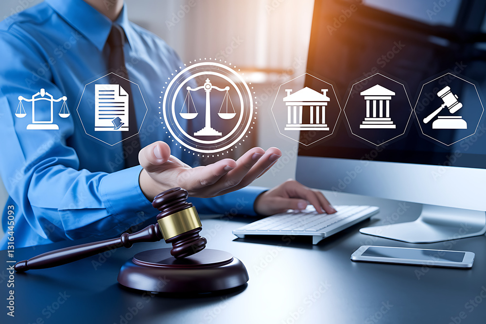 Digital Legal Services and Online Law Consultation, legal technology, attorney services, virtual law firm, online legal support, legal solutions, digital justice, court technology, AI in law.