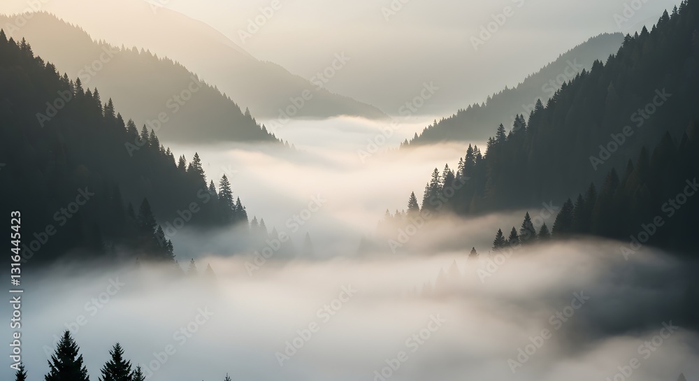 Fototapeta premium fog in mountains