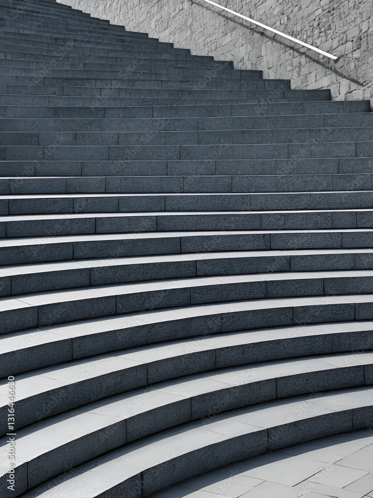 Fototapeta premium Stairs of different directions as an abstract background