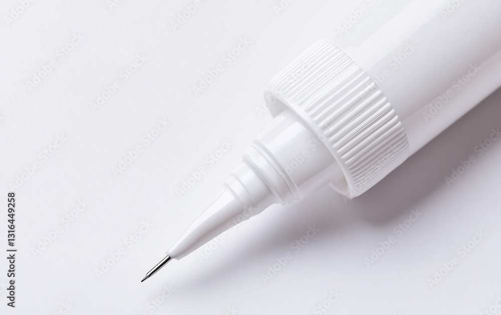 Blank White Squeeze Bottle for Customization. Isolated on white background Blank White Squeeze Bottle for Customization. Isolated on white background