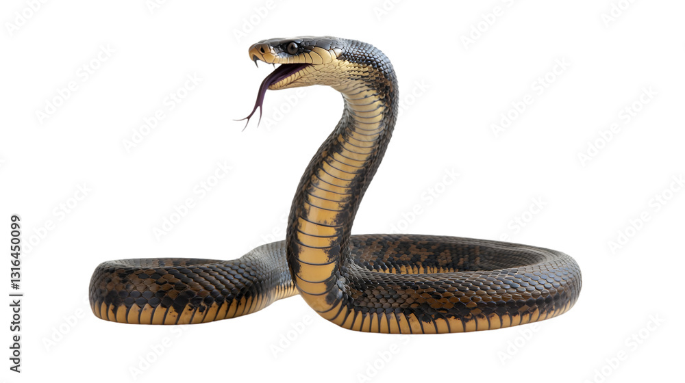 Cobra Snake in Defensive Posture Cobra Snake in Defensive Posture