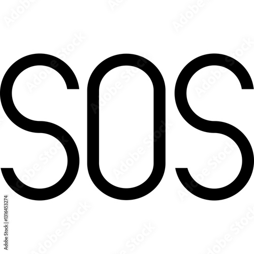 A Desperate Plea For Help, A Silent Sos Etched In Bold, Stark Lettering Against A Plain Background, Conveying Urgency And Isolation