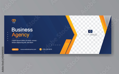 Vector abstract design web banner template. Web Design Elements - Header Design. Abstract geometric web banner template on grey background. Modern banner design.