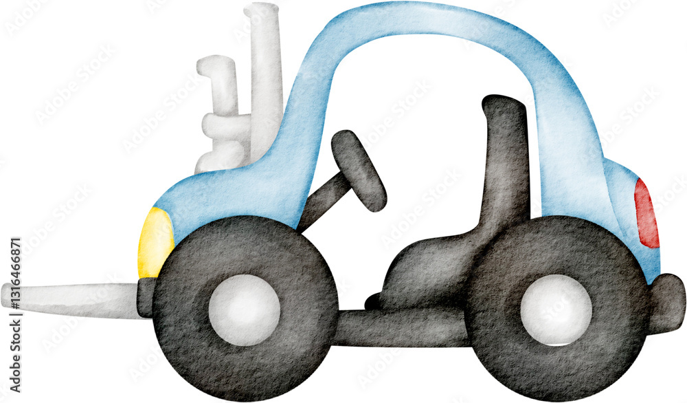 Fototapeta premium construction watercolor