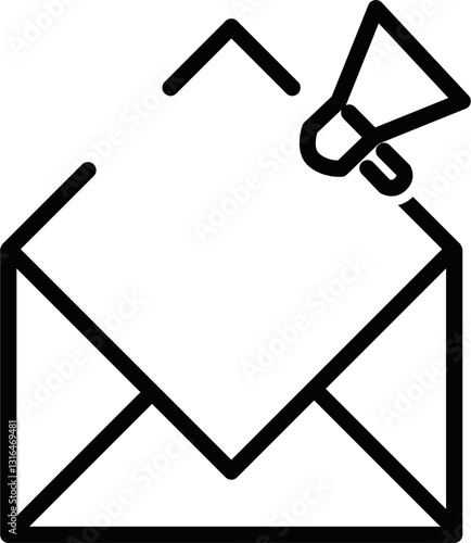 email marketing icon vector