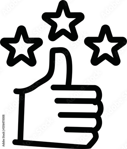 rating icon vector