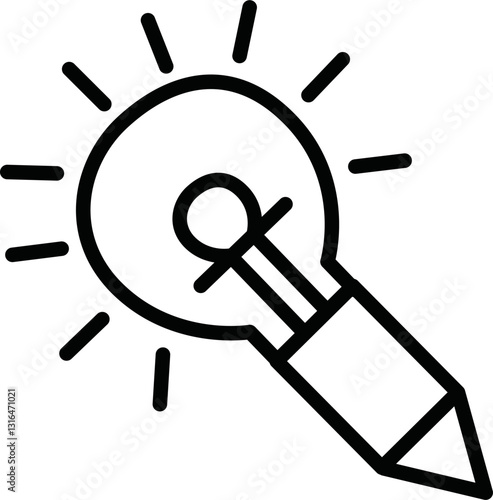 creative content icon vector