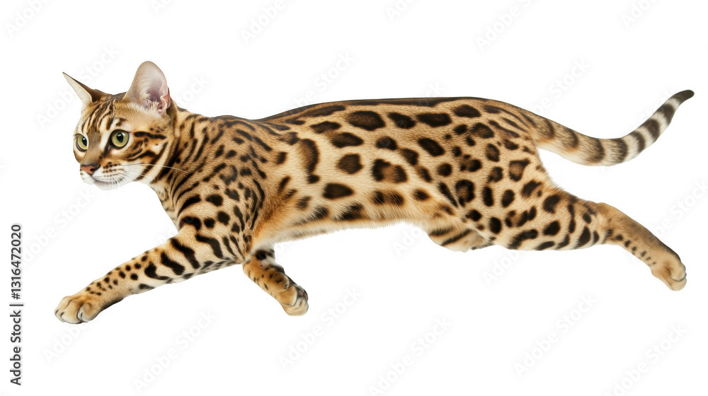 Obraz premium Bengal Cat Running