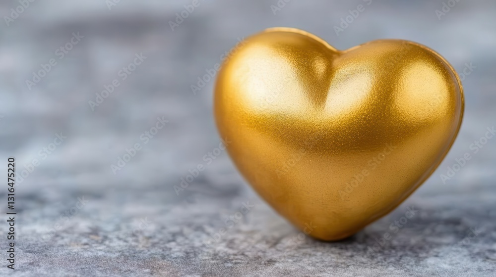 A shiny golden heart sits on a textured surface, symbolizing love and warmth. A shiny golden heart sits on a textured surface, symbolizing love and warmth.