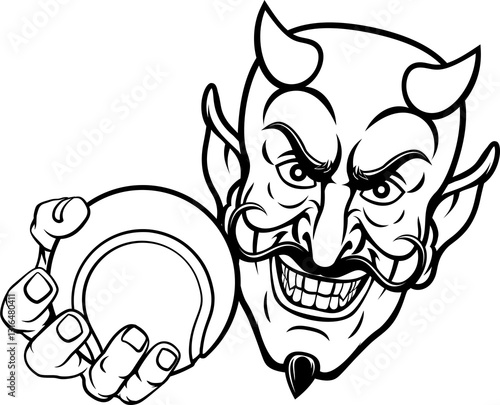 Devil Satan Tennis Ball Spo...