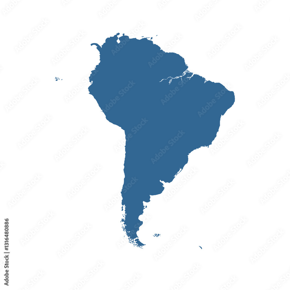 M ap of South America, sign silhouette. World Map Globe. Vector Illustration isolated on transparent background. Latin American continent M ap of South America, sign silhouette. World Map Globe. Vector Illustration isolated on transparent background. Latin American continent