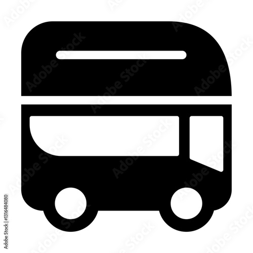 double decker bus glyph style