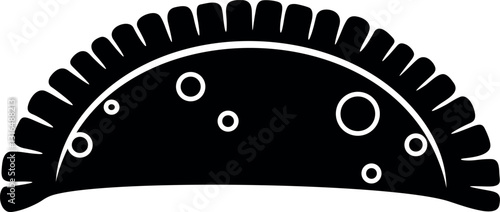 Cheburek logo. Isolated cheburek on white background