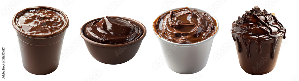 Variety of Chocolate Cream in Different Containers and Colors, PNG bundle collection, Isolated on Transparent Background Variety of Chocolate Cream in Different Containers and Colors, PNG bundle collection, Isolated on Transparent Background