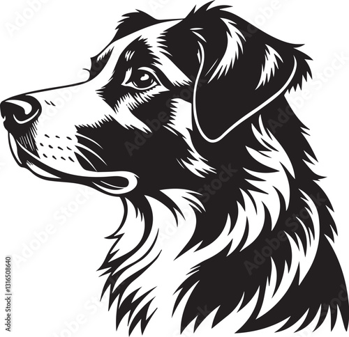 a vector silhouette image of a dog graphics-icon (30).eps