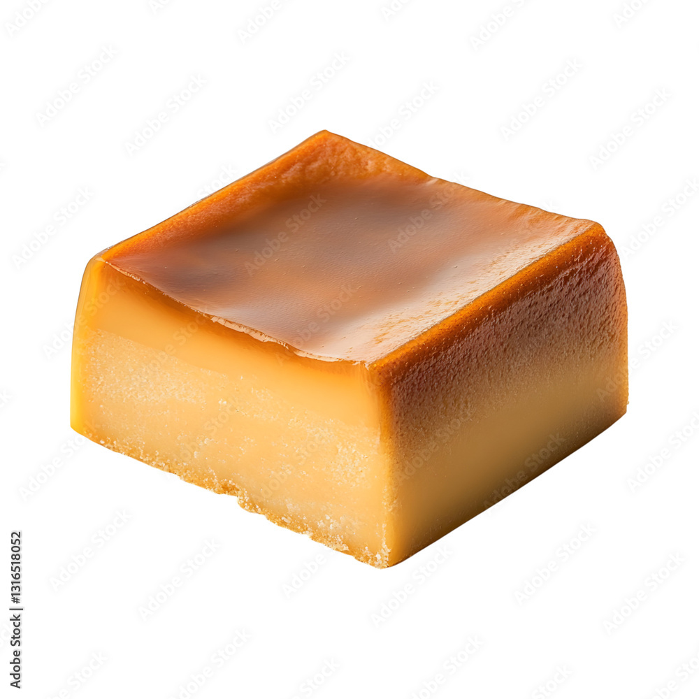 Caramel Yokan Japan o Isolated on Transparent Background Caramel Yokan Japan o Isolated on Transparent Background