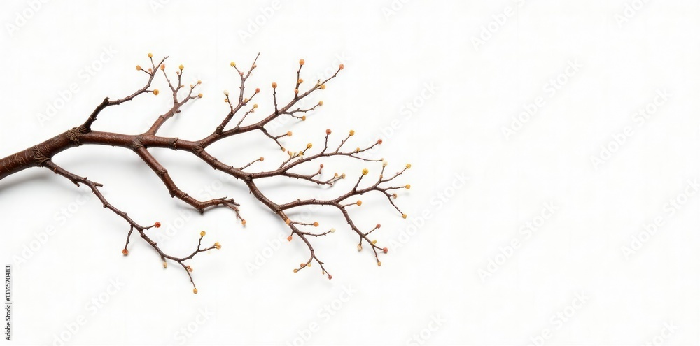 Delicate branches with intricate knots on a white background, branches, isolated Delicate branches with intricate knots on a white background, branches, isolated