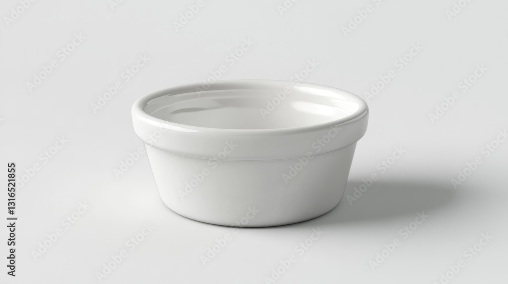 Empty white ceramic bowl Empty white ceramic bowl