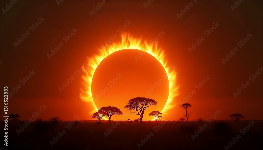 Fototapeta premium hot air balloon at sunset