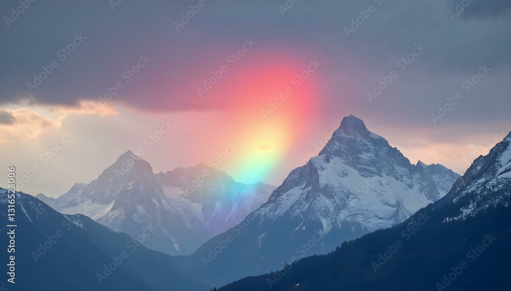 Obraz premium sunrise over the mountains